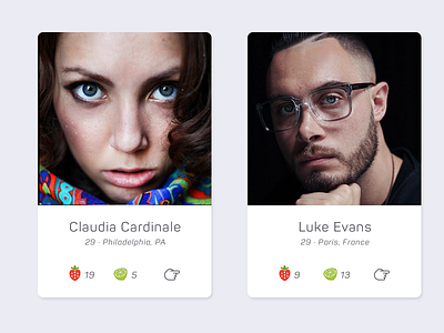 User profile card UI by Haider Ali on Dribbble