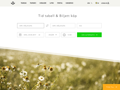 Swedish Railways Search Re-design