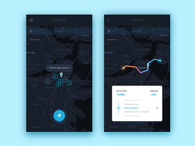 Uber Redesign andriod car dashboard ios location map mobile search street uber ui ux