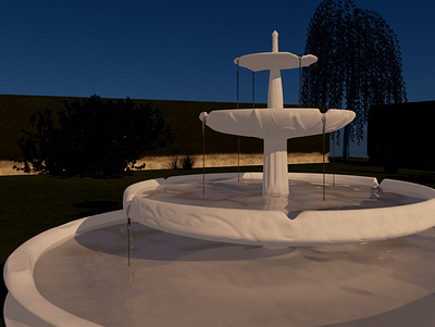 3D Water Fountain 3d design