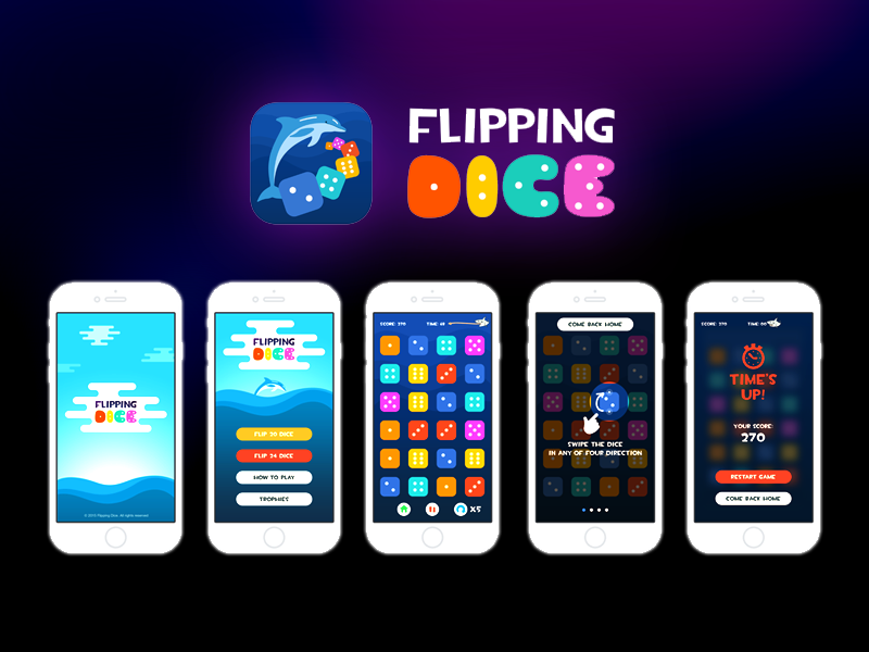 Flipping Dice Game by Omega on Dribbble