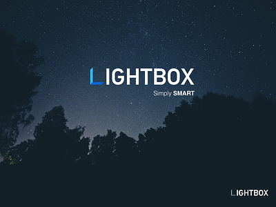 Lightbox - Logo Concept box font logo night