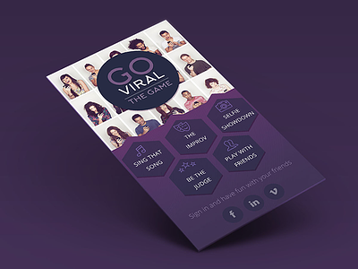 Go Viral - Concept App app concept game mobile mockups social ui