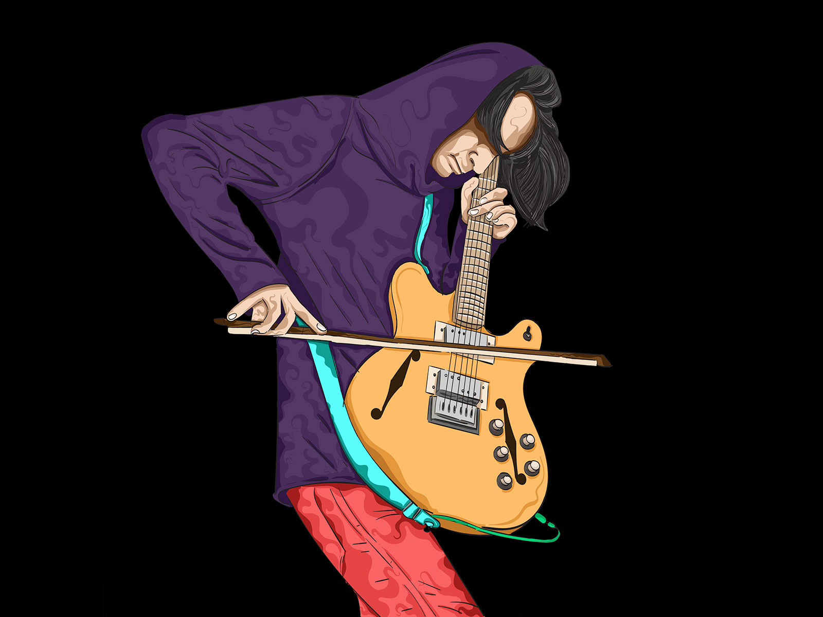 Jonny Greenwood - Radiohead (II) by Tulus Saputro on Dribbble