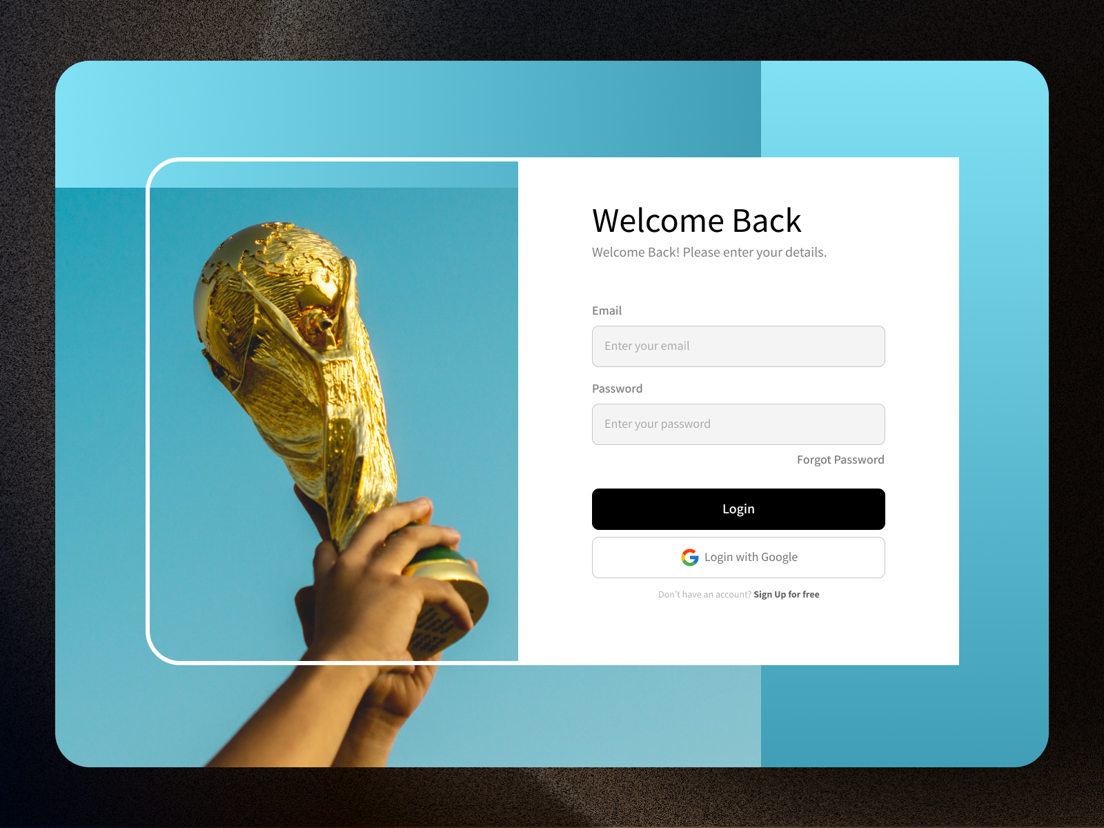 Worldcup Landing Page by Tulus Saputro on Dribbble