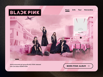 BLACK PINK Landing Page