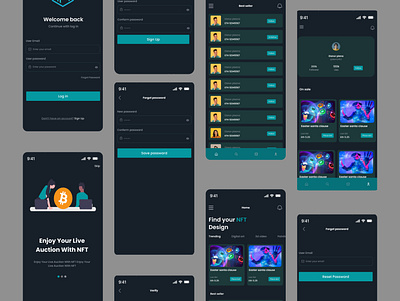 NFT Apps branding product design ui uiux uiux design ux