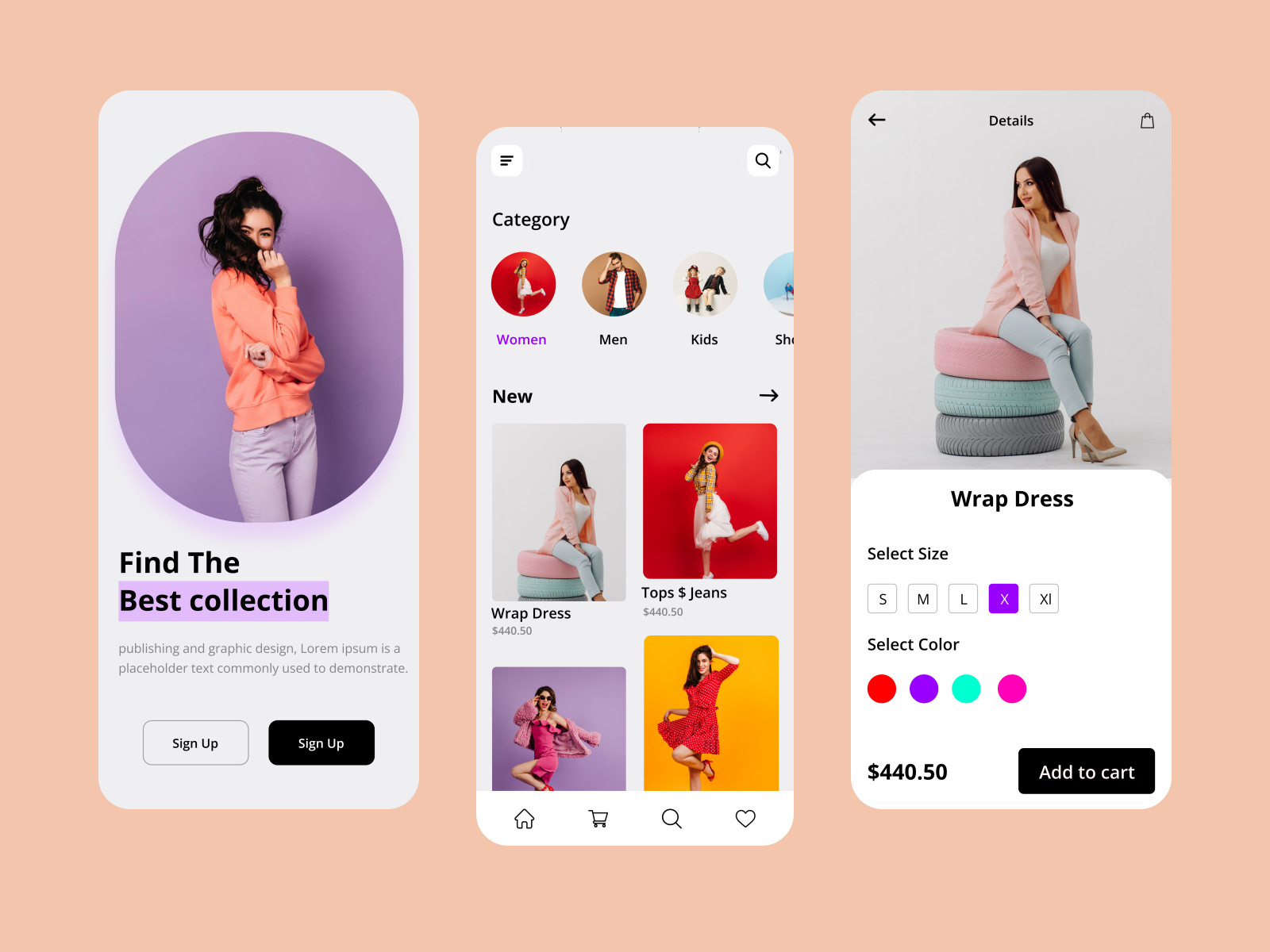 Fashion App by Meherab Hossain on Dribbble