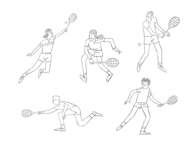 Tennis Players (Sketch)