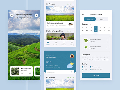 Agriculture Mobile App | Exploration agreculture app chart clean dashboard design farm greening home hothouse icon learn mobile park people plant ui ux ux design