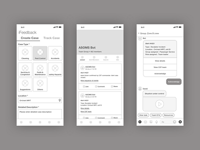 iFeedback Wireframing