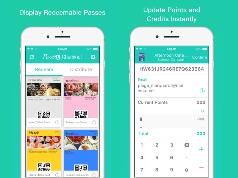 Pass2U Checkout App UI by YIYUN LIN on Dribbble