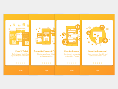 Pass2U Wallet Onboarding app apple wallet onbooarding pass2u passbook tutorial ui wallet