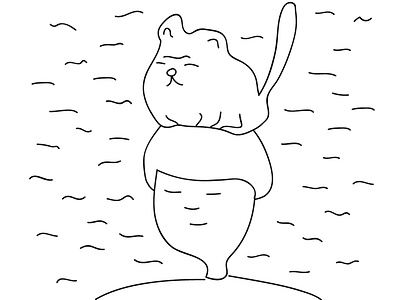 Cat cat cute doodle drawing illustration