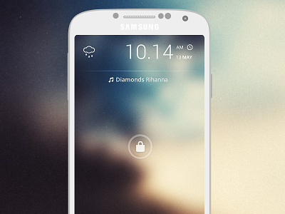 Android Launcher android android screen galaxy google graphicure launcher lock lock screen s4 ui ux