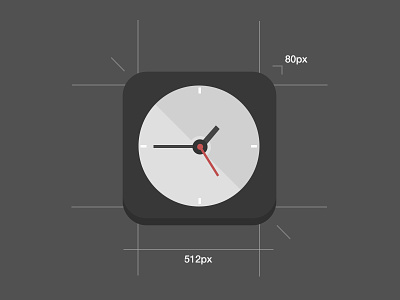 iOS 7 Clock apple clock clock icon graphicure icon ios ios 7 clock ios 7 mockup ios7 mockup