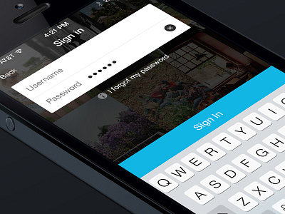 Sign In app input ios sign in textbox wall welcome