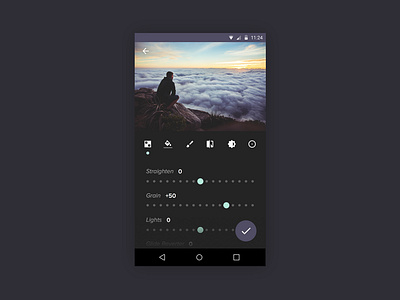 Material Photo Editing App by Luca Burgio on Dribbble
