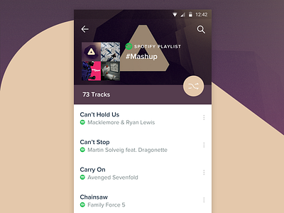 Immersive Albums album android immersive ios lyrics music musixmatch pager player songs ui view