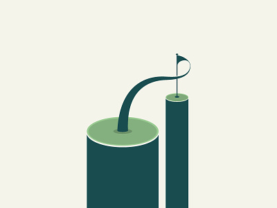 Golf Club icon golf green identity illustration logo mark symbol