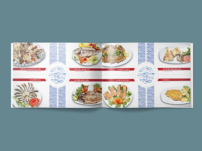 Menu Design /Inside branding fine dinning fish restaurant food graphic design identity menu menu design sabriturgut sea food