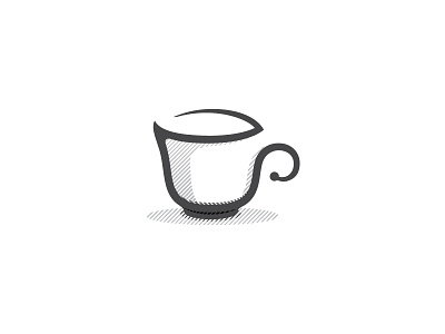 Coffee Cup coffee coffee cup design graphic design icon line art logo mark modern modernism one line symbol