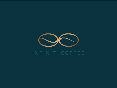 Infinit Coffee branding coffee icon illustration lineart logo logo design mark modernism oneline symbol