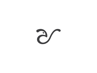 AR Monogram bird lineart logo logo design minimal logo minimalism modern monogram one line typography