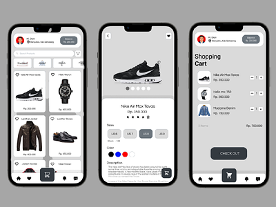 UI Fashion Shop app branding graphic design illustration logo ui ux