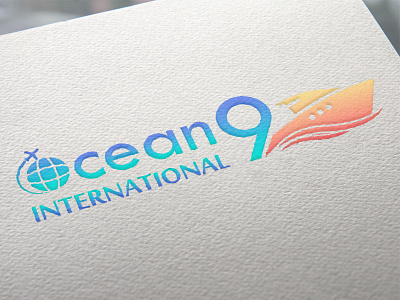 Logo Design creative design import export international logo logo design ocean