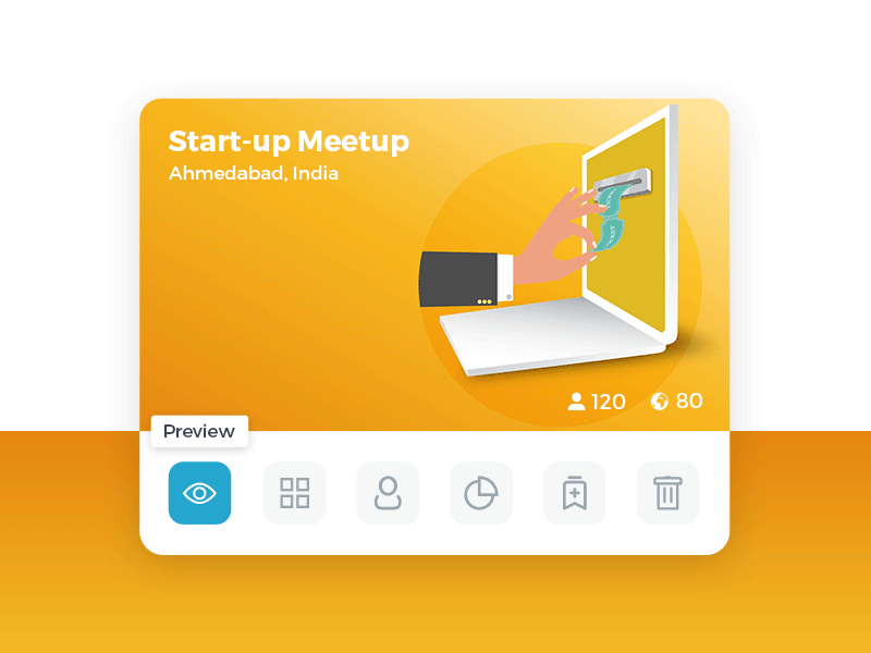 Event Badge animation creative dashboard dashboard design dashboard ui design event event artwork event branding graphics icon illustrator mockup photoshop ui ui design ux web