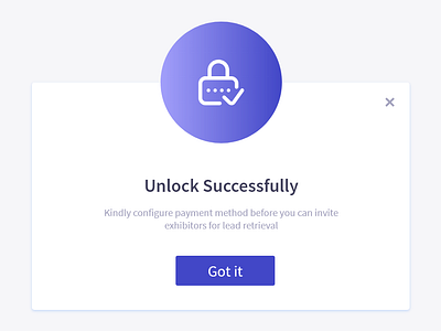 Unlock Success Popup creative dashboard design design graphics photoshop success success message ui ui design unlock unlock popup ux