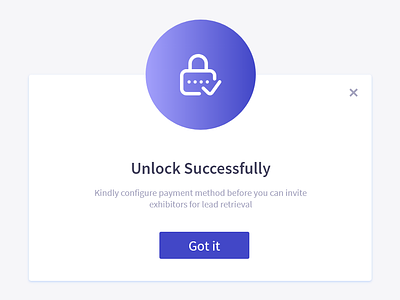 Unlock Success Popup