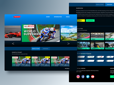 The MandalikaGP Website circuit indonesia lombok mandalika motogp ui websitedesign