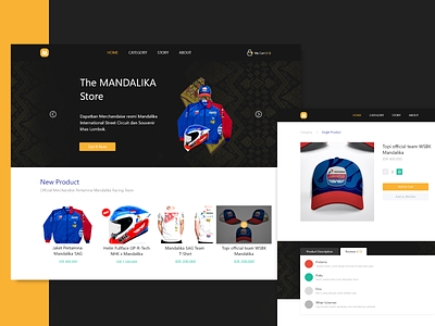 The Mandalika Store Website indonesia lombok mandalika storewebsite ui websitedesign