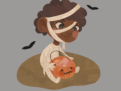 Halloween spot illustration