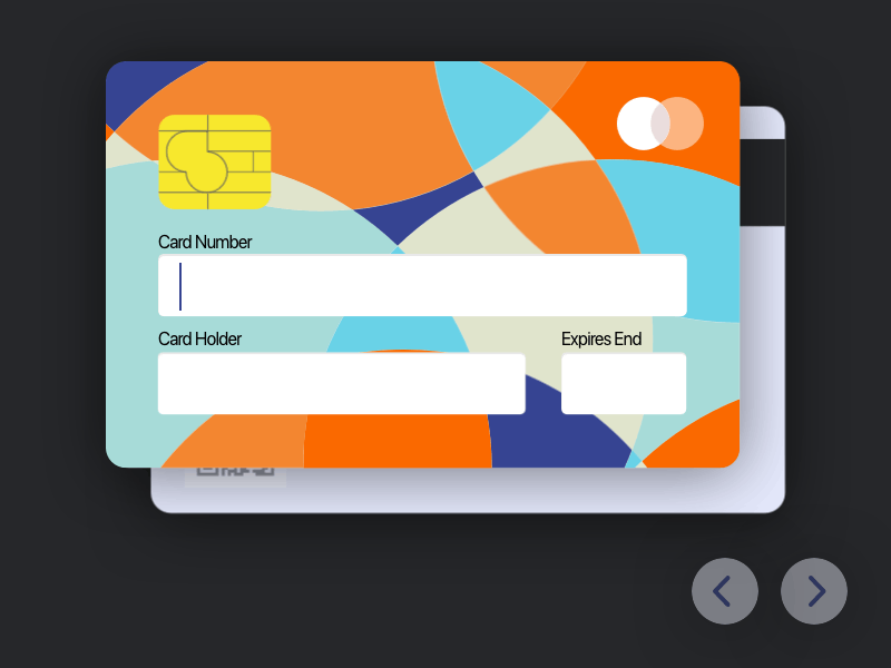 Credit Card Animation 2d animation clean credit card design flat illustration principle ui