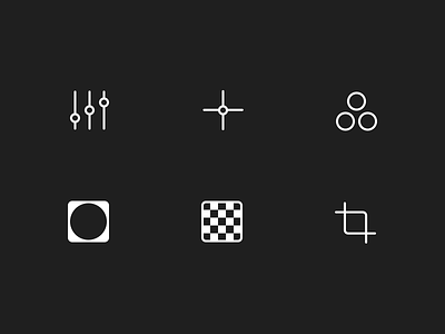 Ultralight - Editing icons editing interaction ios iphone mobile mobile photography photo photography ui user experience user interface ux