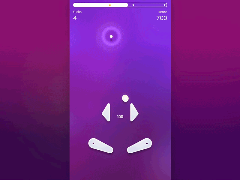 Flick - Flicktastic action puzzle game android animation flick game game design gradient ios swipe
