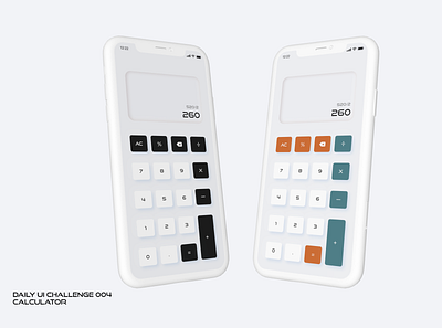 Daily UI Challenge #004 - Calculator calculator collectui daily ui challenge daily ui challenge 004 dailyui design ui ui design
