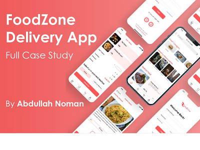 FoodZone Delivery App Case Study design foodapp foodlogodesign graphic design typography ui ux