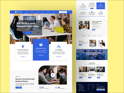 Business Solutions Company Landing Page