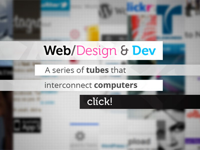 Web Design/Dev Banner banner blur strips web