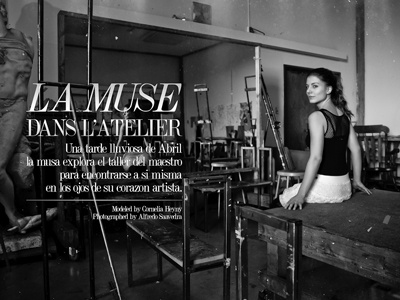 La Muse dans l'atelier (Cover) cover fashion photography typography