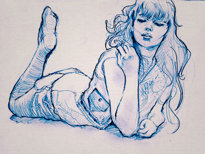 Study Of Girl 7 Sketch girl illustration sketch