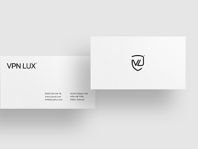 VPNLUX®. Business card. black branding logo logotype maicle mike minimal vpnlux white yukhtenko
