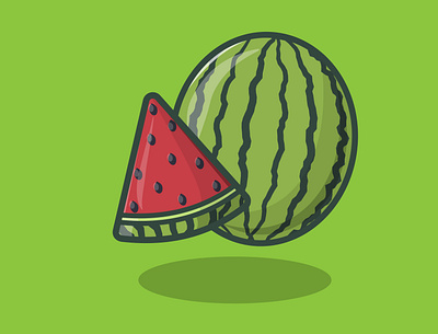 Watermelon 3d branding design dribble graphic design illustration logo vector