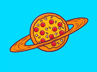 Pizza Planet #1 3d animation branding design dribble graphic design illustration logo motion graphics ui vector