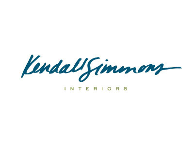 KS Logo brush handletter interior design logo script