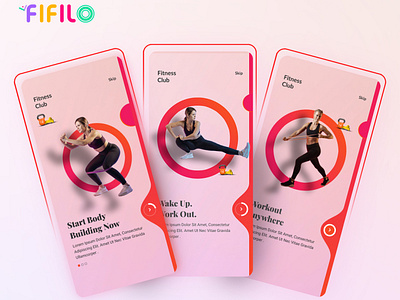 UI/UX Design for Fitness Club App